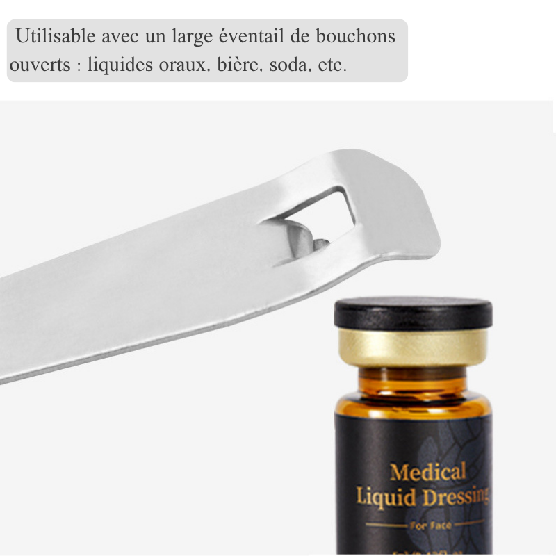 Décapsuleur en Acier Inoxydable Ouvre - bouteille Portable