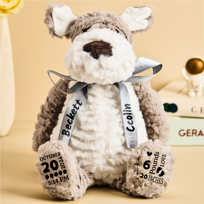 Peluche Chiot Personnalisée