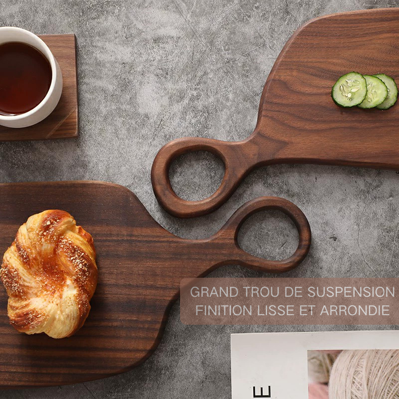 Planche à Découper en Bois Double pour Couples